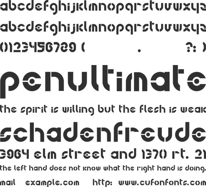 Bohemica font preview