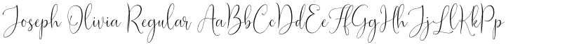 Joseph Olivia Regular font