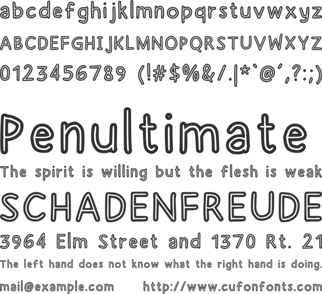 Chicken Bones font preview