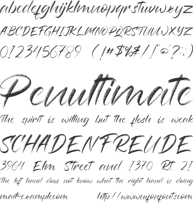 Rampage - Free for personal use font preview