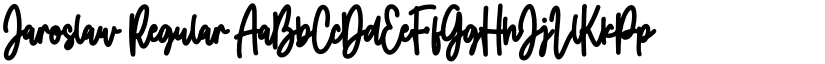 Jaroslaw Regular font