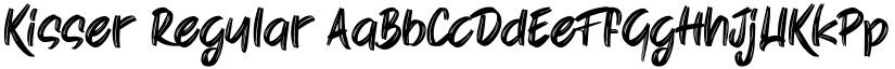 Kisser Regular font