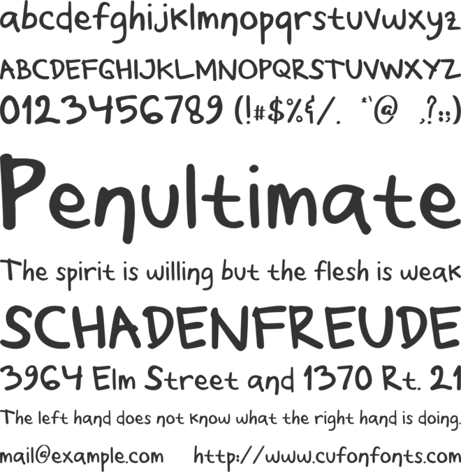 Wonderwolf font preview