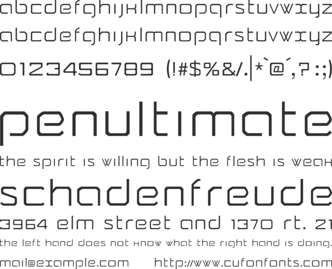 Camomile font preview
