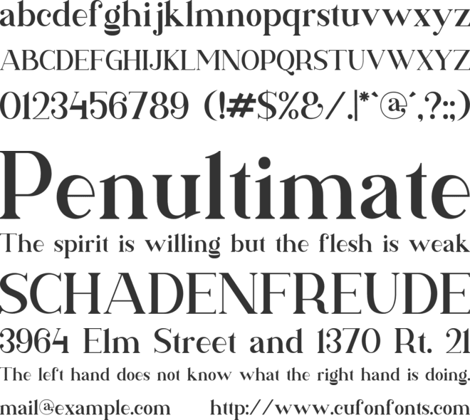 Killega font preview