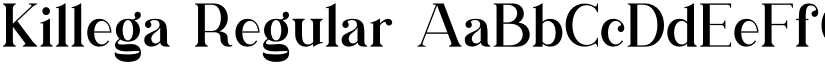 Killega Regular font