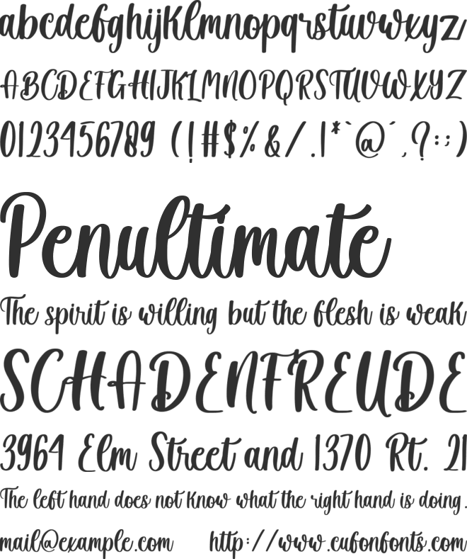 Winter Creative font preview