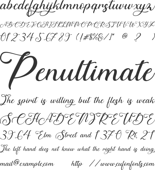 HelloAdelyne font preview