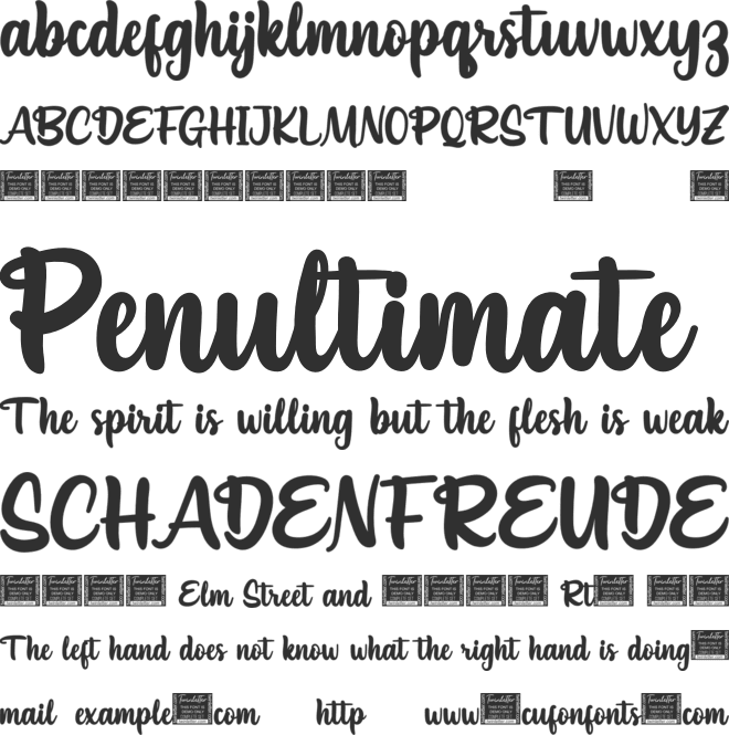 Seatyio font preview
