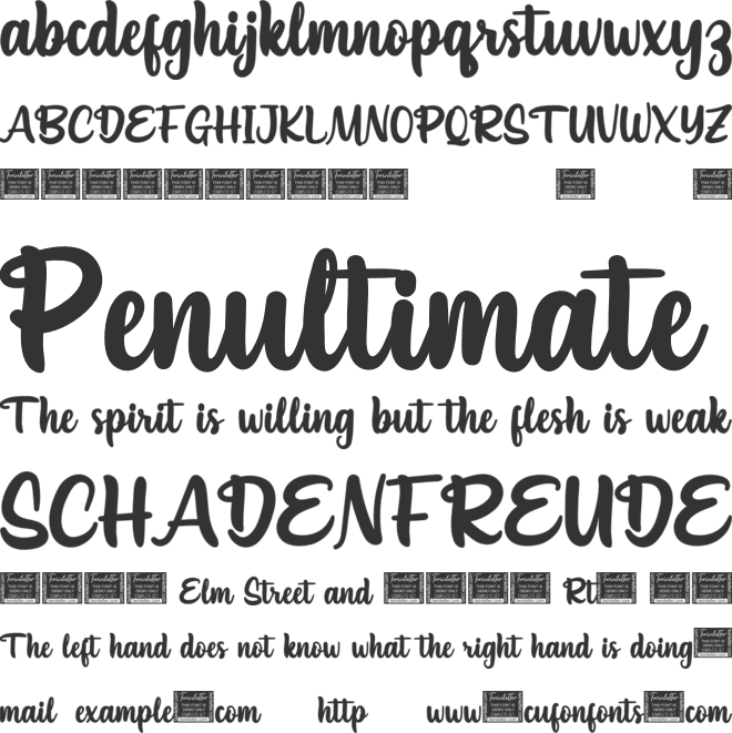 Seatyio font preview