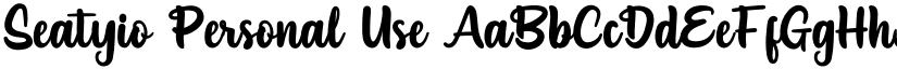 Seatyio Personal Use font