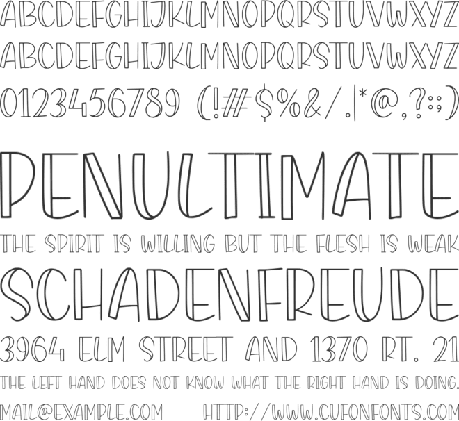 MAGICLINE font preview