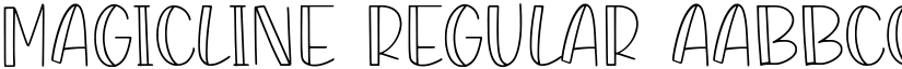 MAGICLINE Regular font