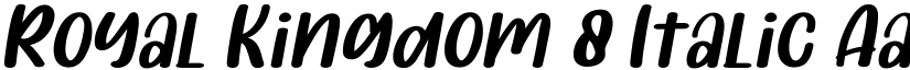 Royal Kingdom 8 Italic font