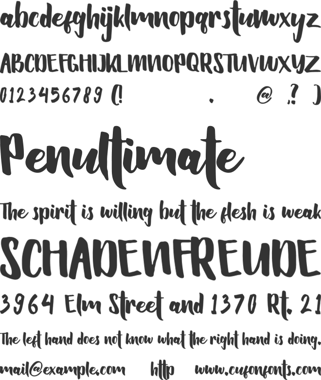 Hellowen font preview