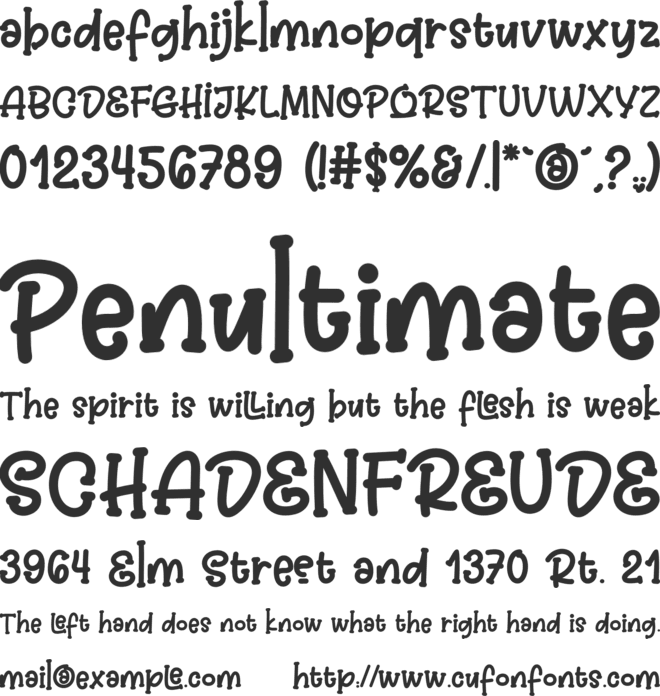 Jelly Boots font preview