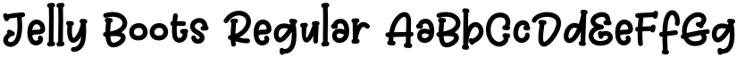 Jelly Boots Regular font