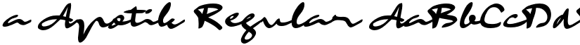 a Apotik Regular font
