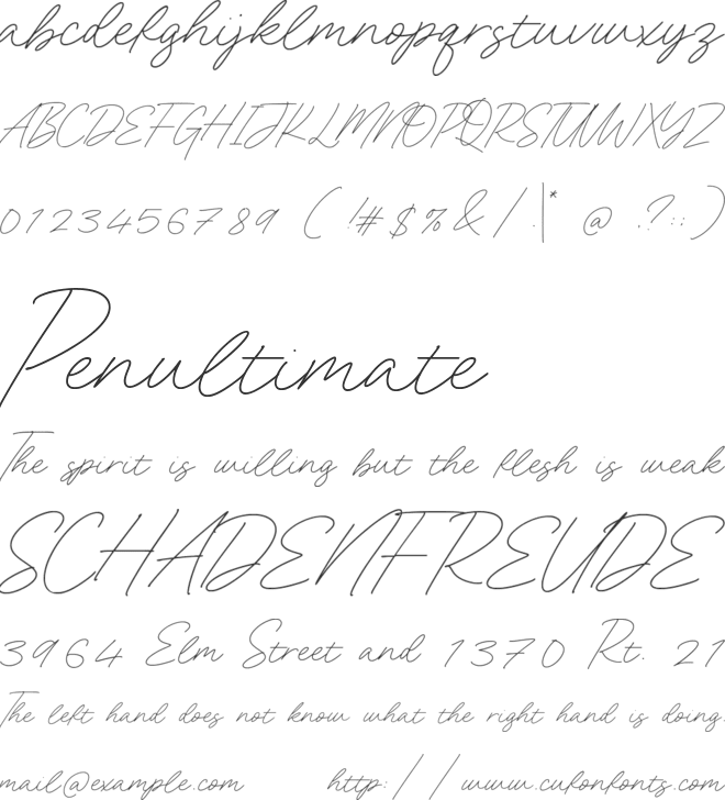 Gingle Snowland font preview