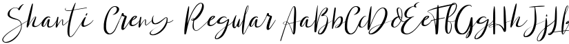 Shanti Creny Regular font