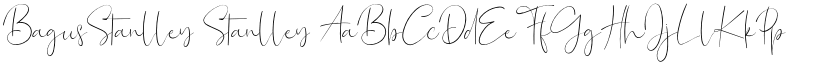 BagusStanlley Stanlley font