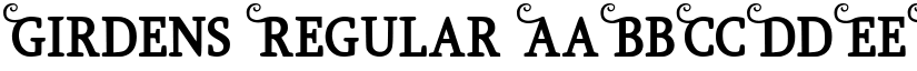 Girdens Regular font