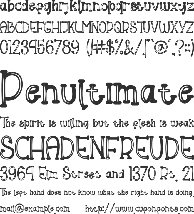 Helloo Kidos font preview