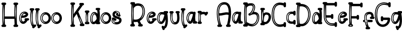 Helloo Kidos Regular font