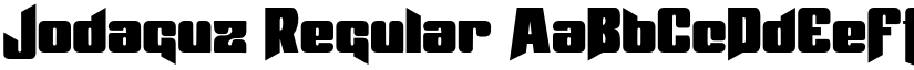 Jodaguz Regular font