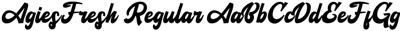 AgiesFresh Regular font