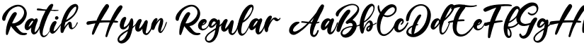 Ratih Hyun Regular font