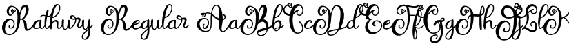 Rathury Regular font