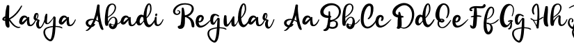 Karya Abadi Regular font