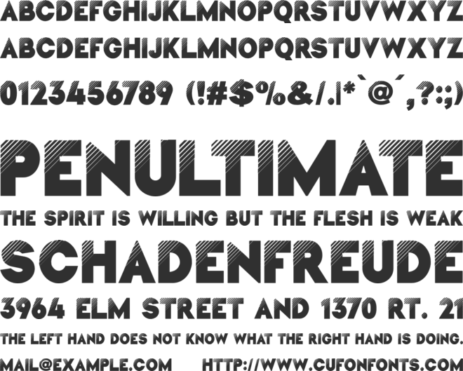 Nuvel font preview