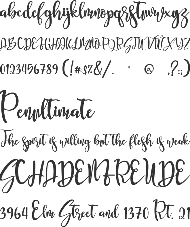 Shorin bestie free font preview