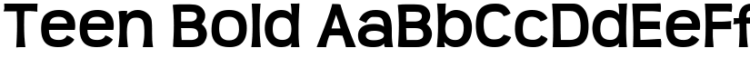 Teen Bold font