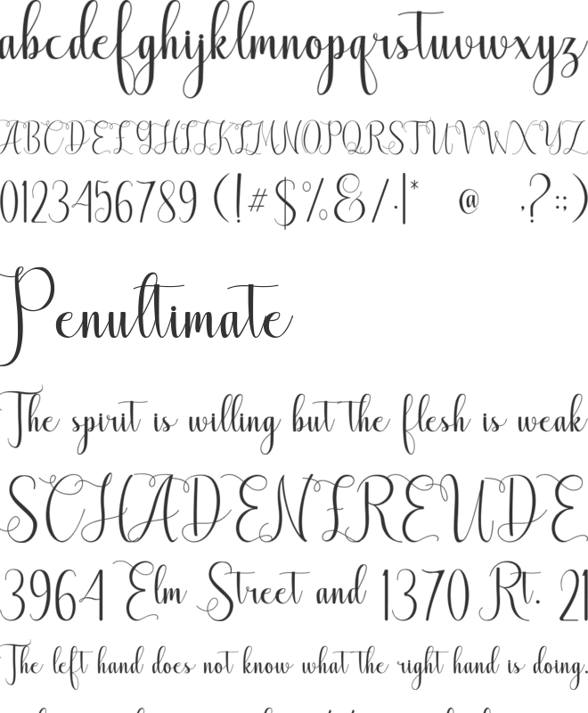 Laughs Qhuan font preview