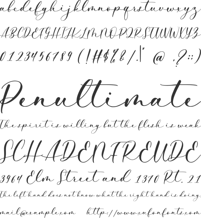 Barlista font preview