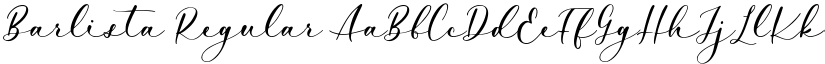 Barlista Regular font