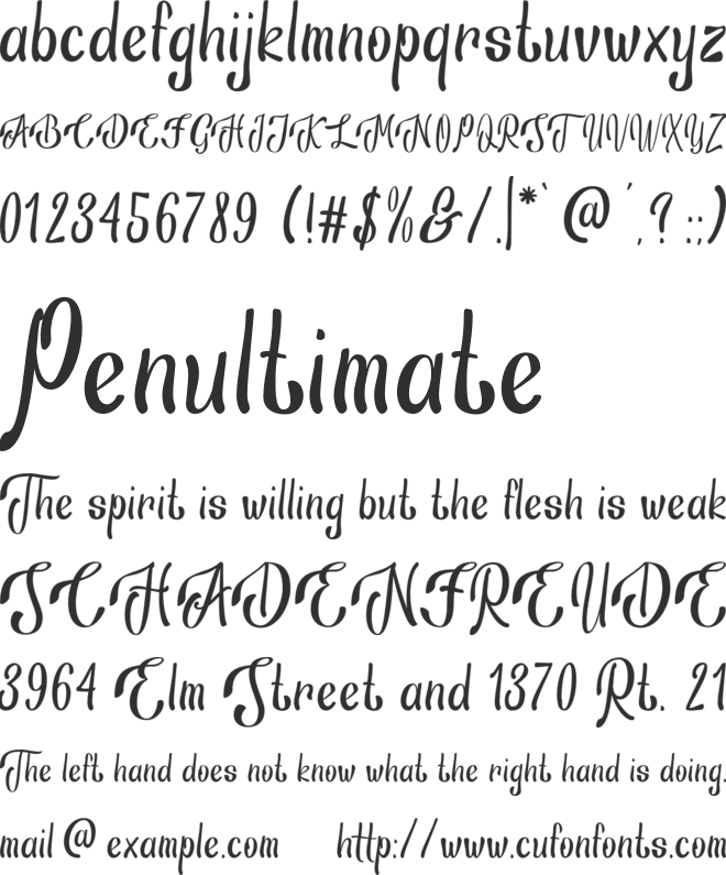 Ansagia Metta font preview