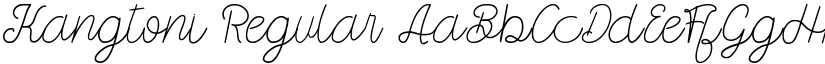 Kangtoni Regular font