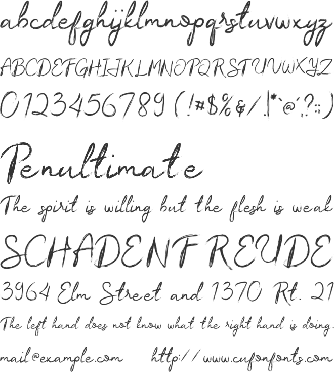 Sugih Janji font preview