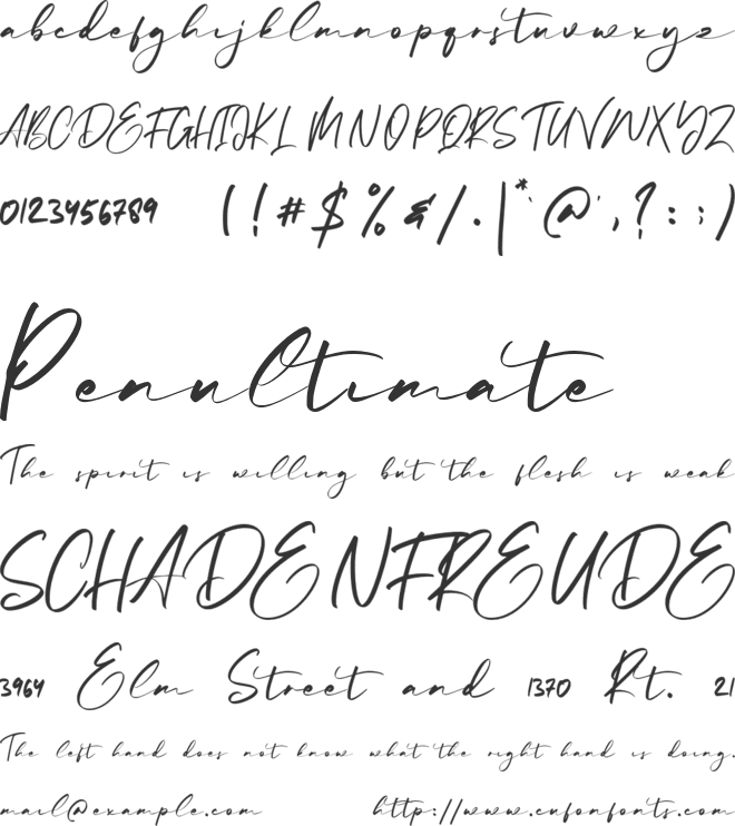 Tukiyem font preview