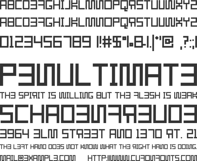 Resgare font preview