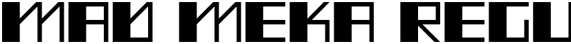 Mad Meka Regular font
