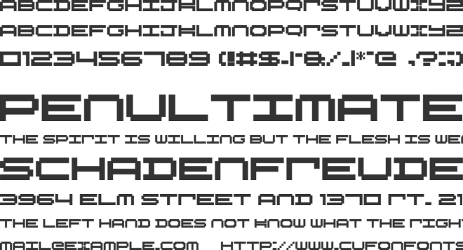 Nykel Ord font preview