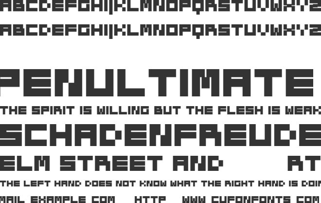 Block-Rock font preview