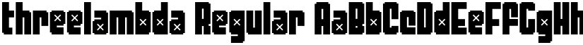 threelambda Regular font