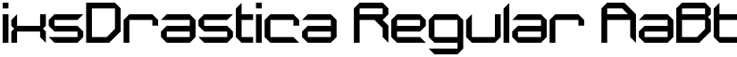 ixsDrastica Regular font