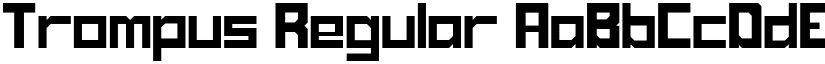 Trompus Regular font